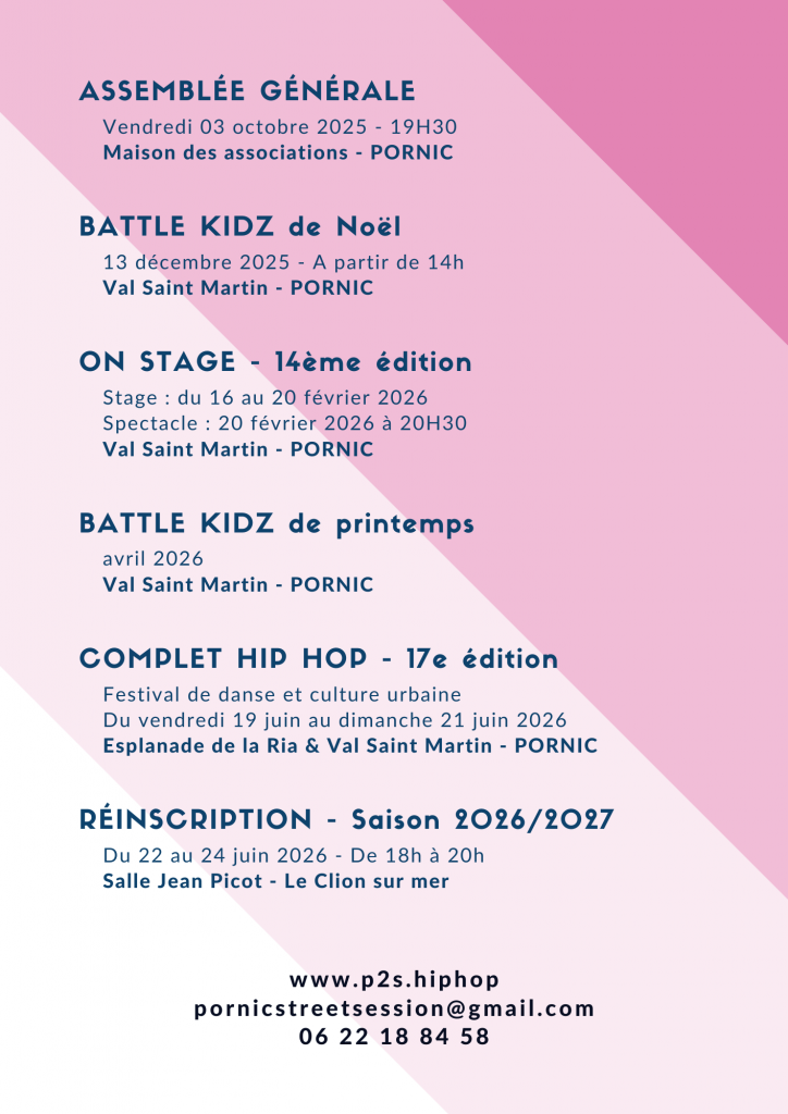 agenda des évènements hip hop pornic street session 2026