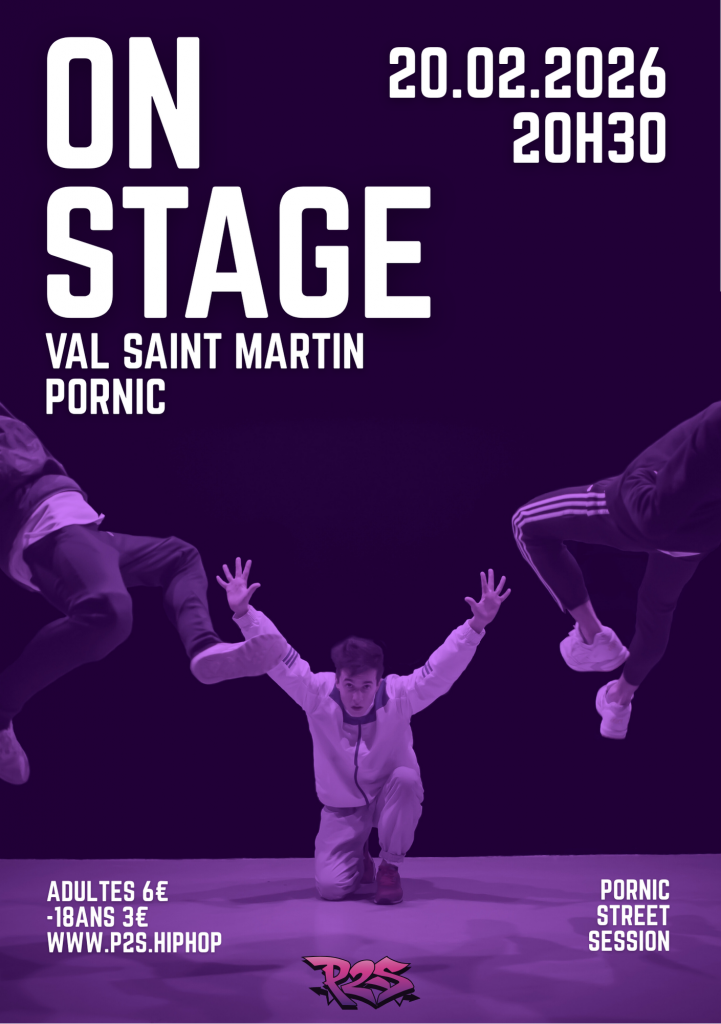 on stage pornic street session stage de danse hip hop 2026