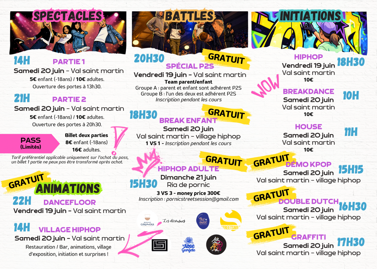 programmation complet hiphop 2026 pornic